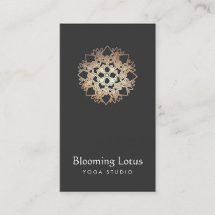 Instructeur de Yoga Gold Lotus Carte de visite noi