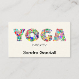 Instructeur YOGA Carte de visite assez personnalis