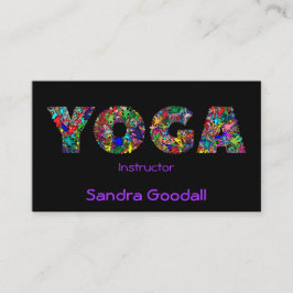 Instructeur YOGA Carte de visite assez personnalis