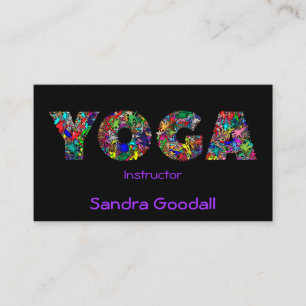 Instructeur YOGA Carte de visite assez personnalis