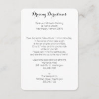 Instructions de conduite Cartes de boîtier Mariage