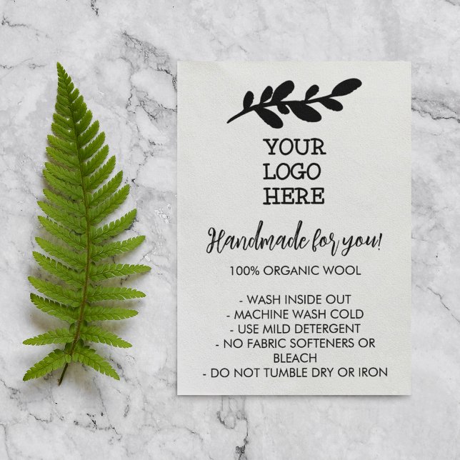 Instructions de lavage artisanal Logo des médias s (Créateur téléchargé)