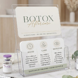Instructions de suivi minimales Botox Vert Sauge