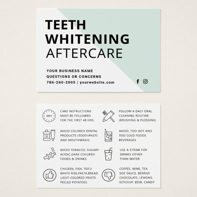 Instructions pour blanchir les dents simples (Devant & derrière)