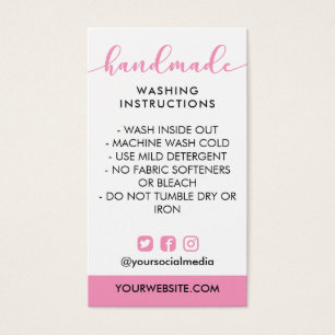 Instructions pour le lavage à la main rose médias 