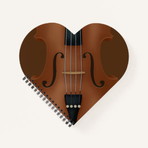 Instrument Cello Viola Herz Notizbuch
