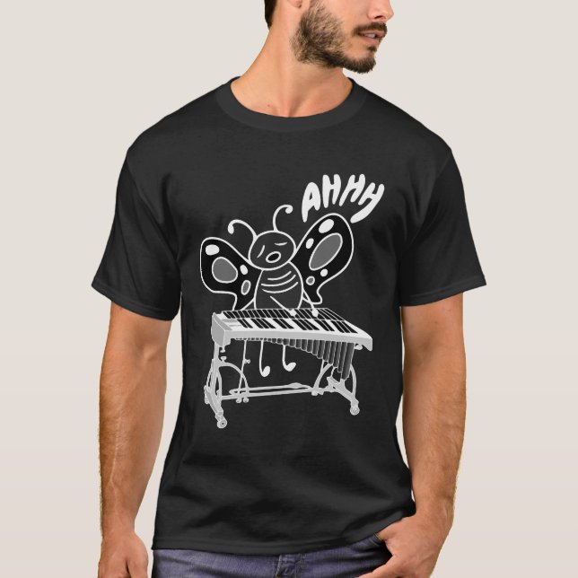 Instrument für das Schmetterlingsspiel von Vibraph T-Shirt (Vorderseite)
