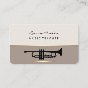 Instrument für Musiklehrer Visitenkarte