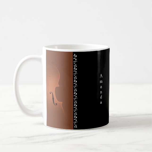 Instrument für Violinmusik Kaffeetasse (Links)