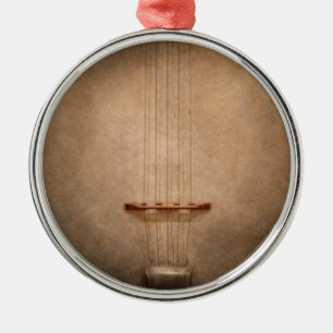 Instrument - Saite - Ich liebe Banjos Ornament Aus Metall