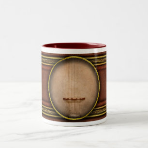 Instrument - Saite - Ich liebe Banjos Zweifarbige Tasse