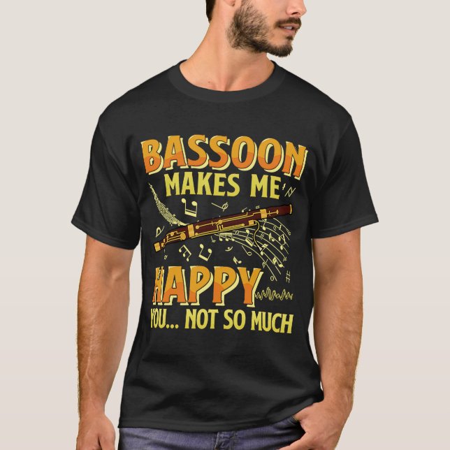Instrument Woodwind Player 2 des Bassoonist-Spiele T-Shirt (Vorderseite)