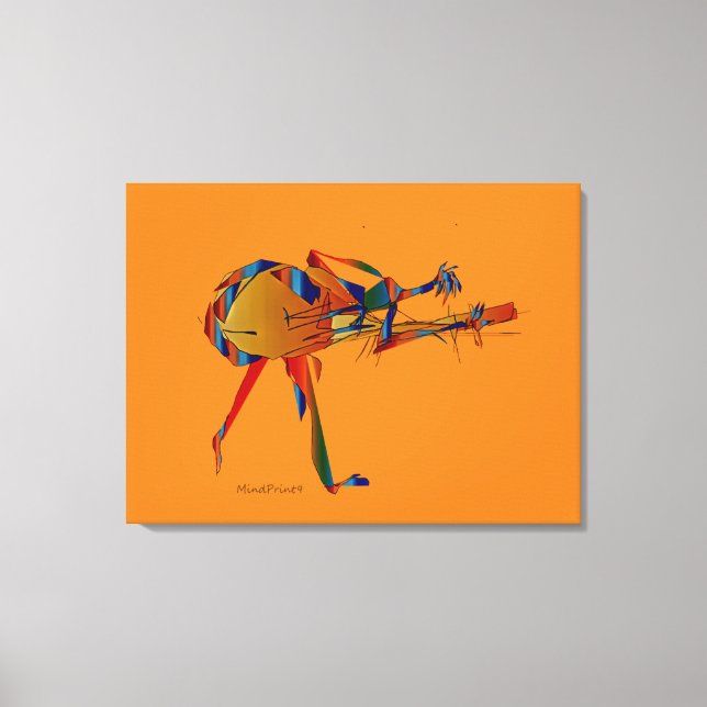 Instrumentalist Leinwanddruck (Vorderseite)
