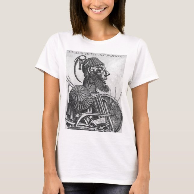 Instrumente der menschlichen Trägheit, Arcimboldo T-Shirt (Vorderseite)