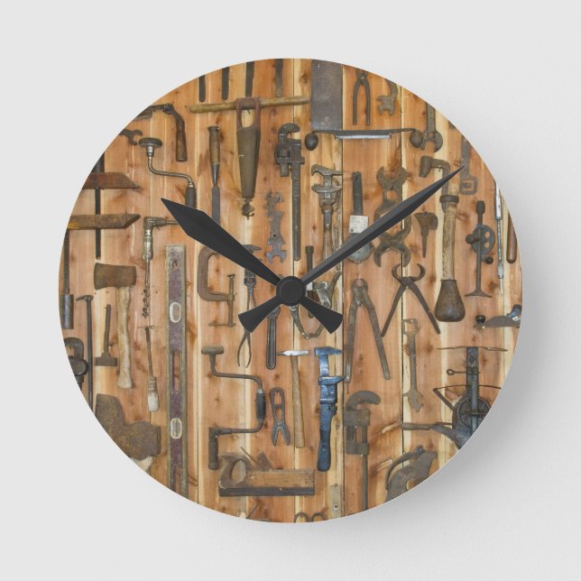 Instrumente des Handels Runde Wanduhr (Vorderseite)