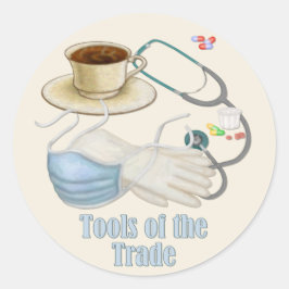 Instrumente des Handels Runder Aufkleber