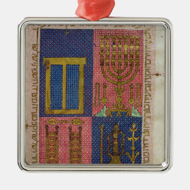 Instrumente des Tempels Silbernes Ornament (Vorne)