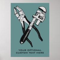 INSTRUMENTE Farbe und Textplakat