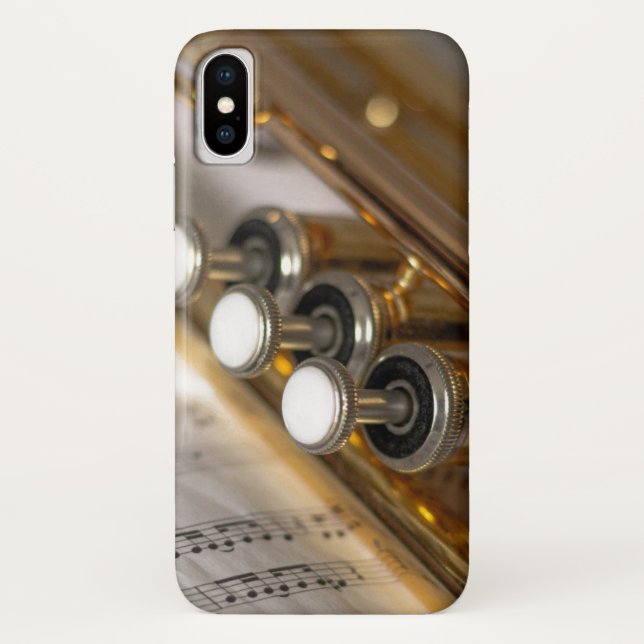 Instrumente für Trompeten und Noten Case-Mate iPhone Hülle (Rückseite)