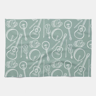 Instruments de musique irlandais Serviette de cuis