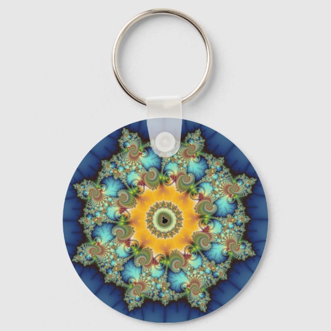 Insular - Mandelbrot Art Schlüsselanhänger (Vorderseite)