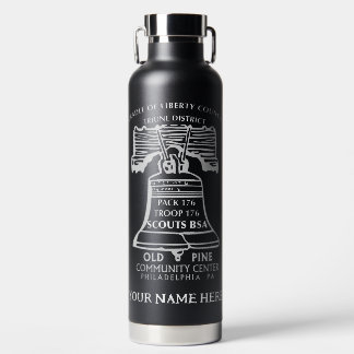 Insulated Water Bottle - Black (Personalized) Trinkflasche
