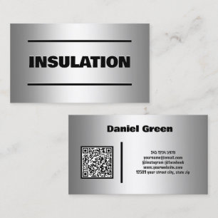 Insulation Services Custom QR Business Card Visitenkarte