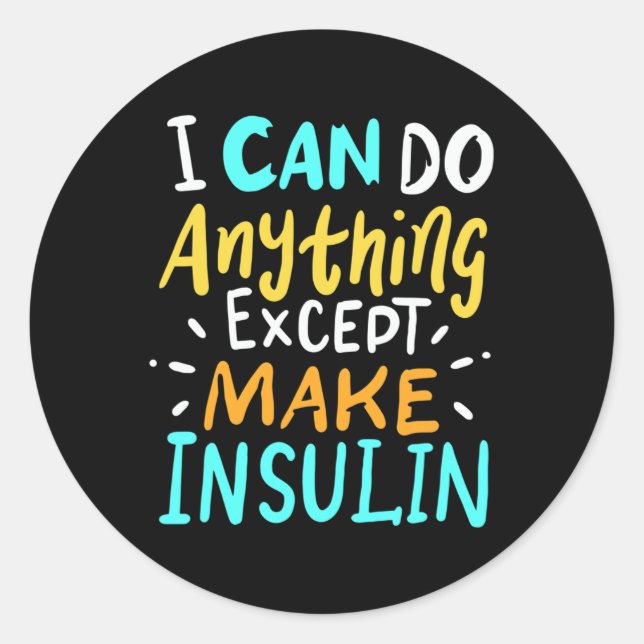 Insulin erschwinglich machen - wieder in der Diabe Runder Aufkleber (Vorderseite)