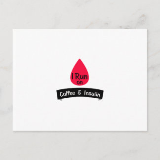 Insulin Funny Sarcastic Diabetes Geschenk Postkarte