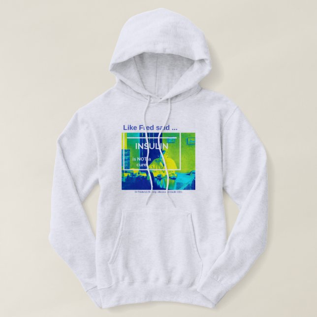 Insulin ist nicht eine Heilung - Thermal Hoodie (Design vorne)