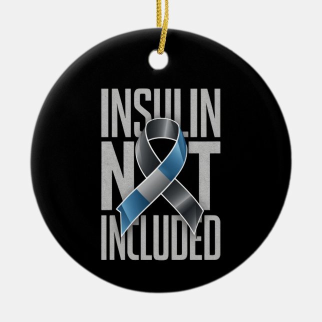 Insulin Nicht eingeschlossen Diabetes Typ 1 Keramik Ornament (Vorne)