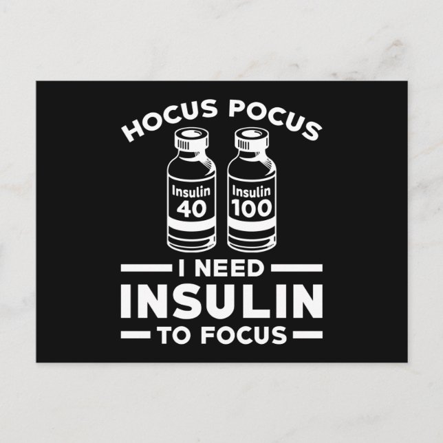 Insulin Postkarte (Vorderseite)