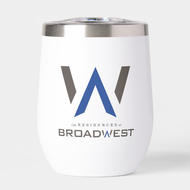 Insuline Wine Tumbler - Big Logo - Blau (Vorderseite)