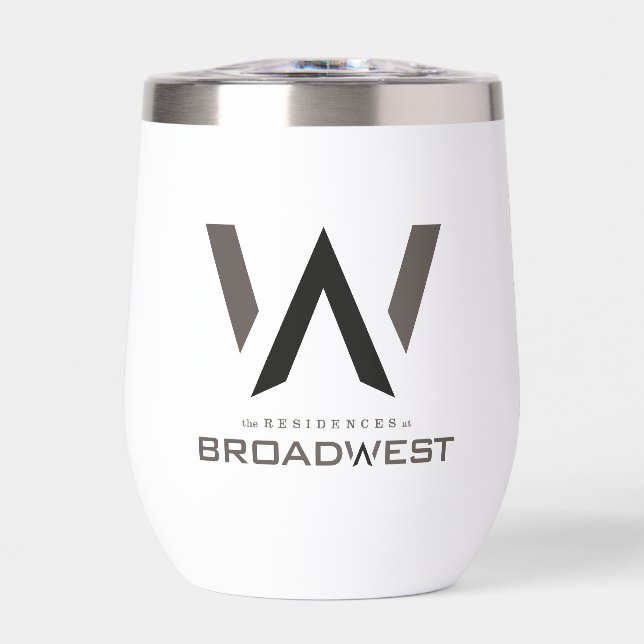 Insuline Wine Tumbler - Big Logo - Schwarz (Vorderseite)