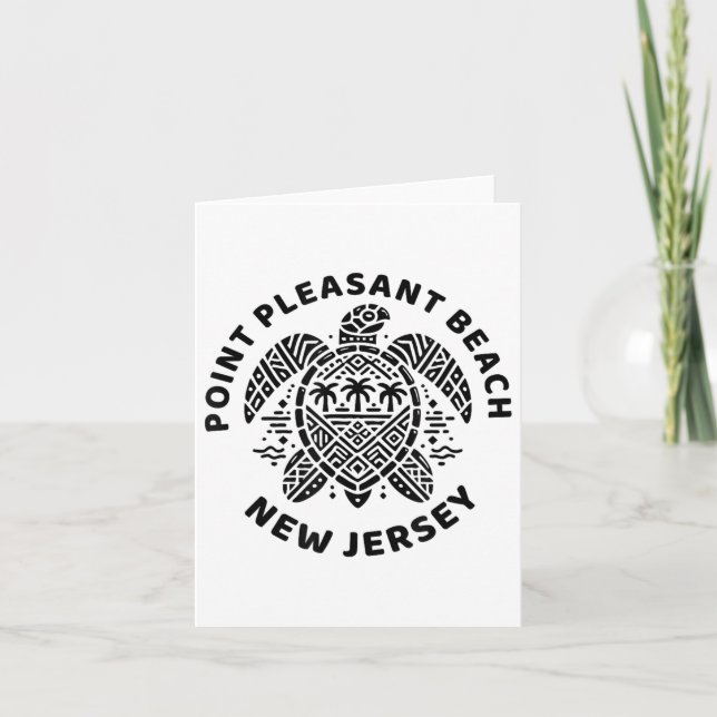 Int Pleasant Beach New Jersey Nj Boy Girl Men Wome Karte (Vorderseite)