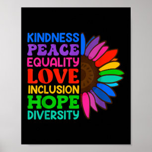 Integration Akzeptanz und Solidarität Bewusstsein Poster