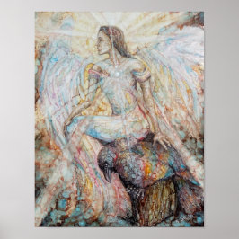 "Integration Into White Light Print Poster