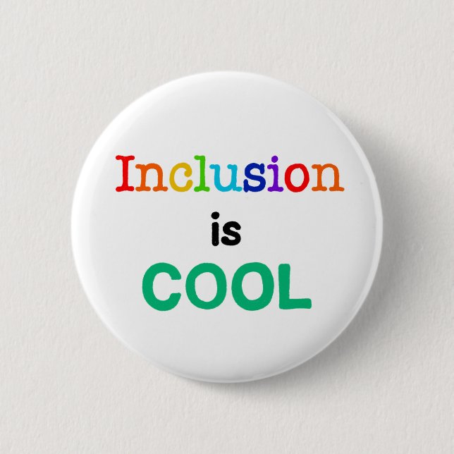 Integration ist COOL - Bewusstsein für Neurovielfa Button (Vorderseite)