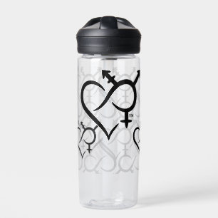 Integration und Liebe Trinkflasche