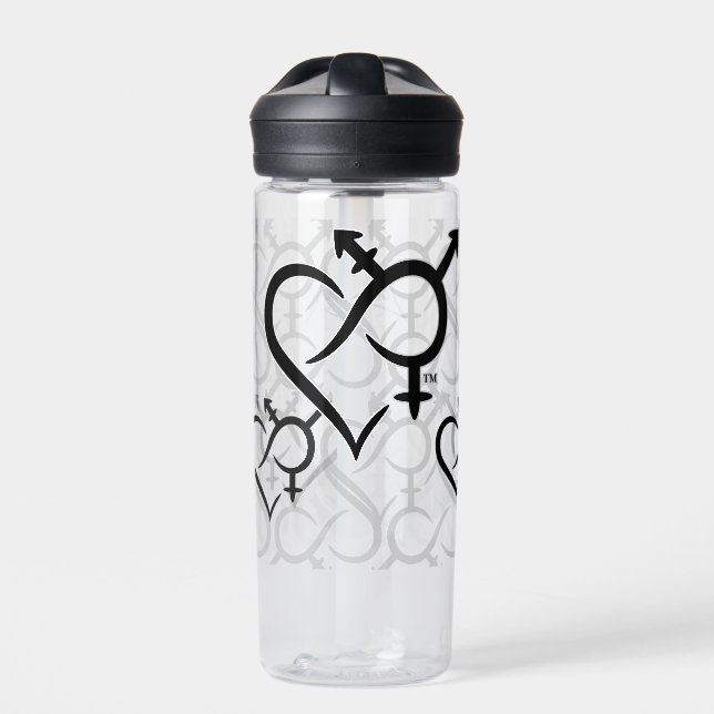 Integration und Liebe Trinkflasche (Vorderseite)