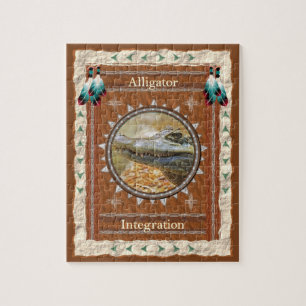 Integration von Alligatoren - Jigsaw Puzzle mit Ge