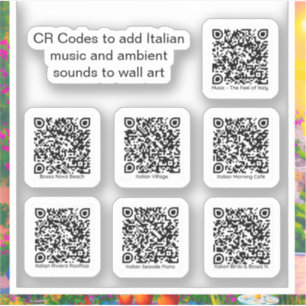 Intégrer musique et sons italiens Stickers QR Code