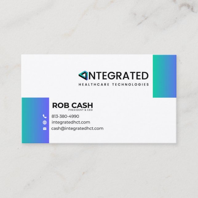 Integrierte HCT Biz Cards Visitenkarte (Vorderseite)