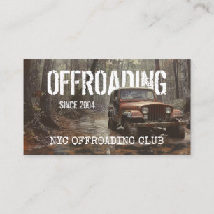Integriertes Offroading-Foto Visitenkarte