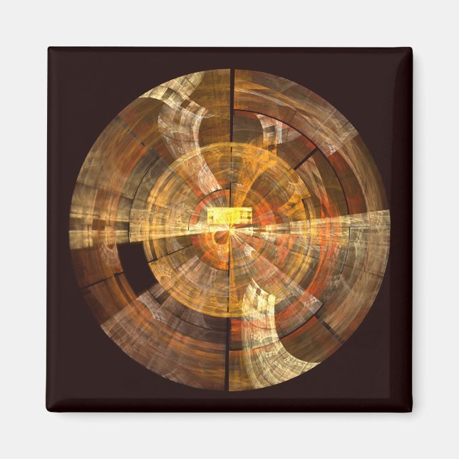 Integrität Abstrakt Art Square Magnet (Vorne)