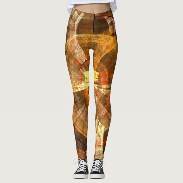 Integrität Abstrakte Kunst Leggings (Vorderseite)