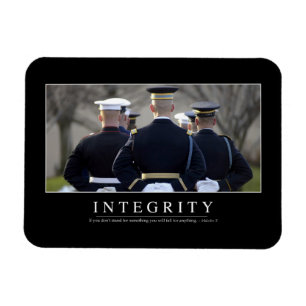 Integrität: Inspirierend Zitat Magnet