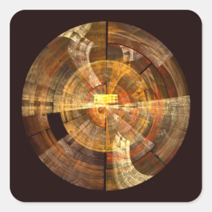Integrity Abstrakt Art Square Sticker