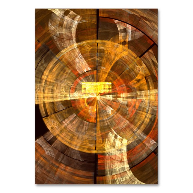 Integrity Abstrakt Art Table Card Tischnummer (Vorderseite)