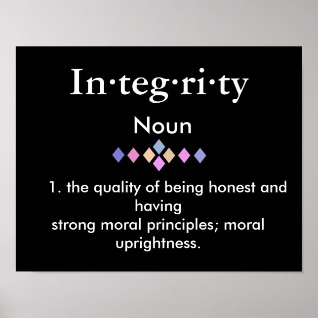 Integrity - Definition poster (Vorne)